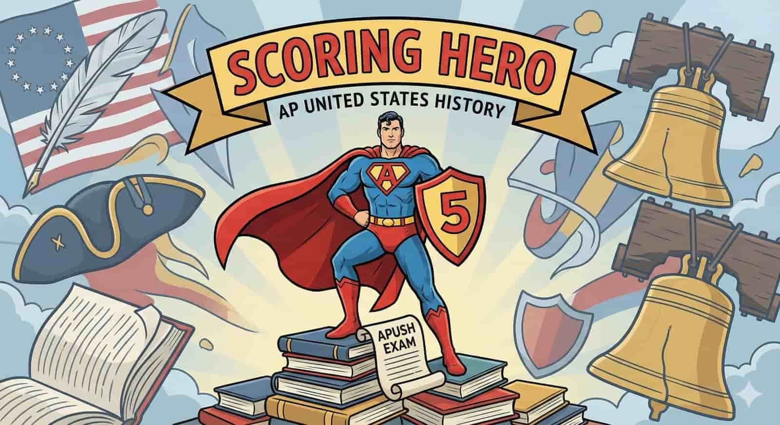 APUSH scoring illustration showing exam sections and weights